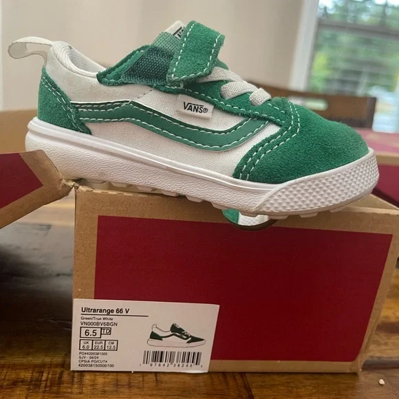 Vans Green Kids Shoes - Picture 4 of 7